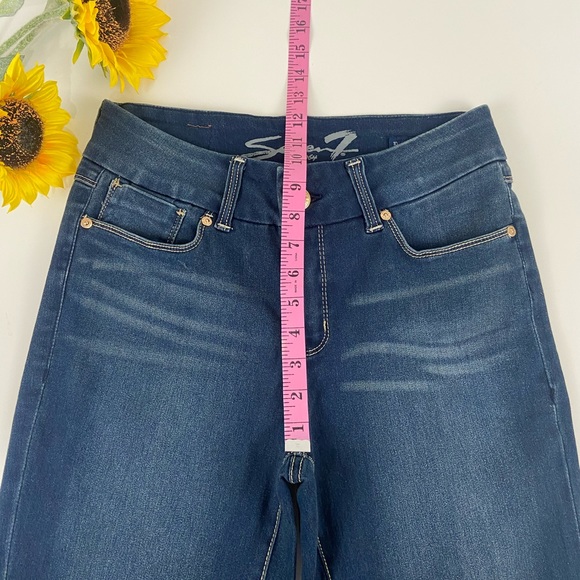 Seven7 Slim Boot Mid Rise Jeans Size 10 - Picture 5 of 8